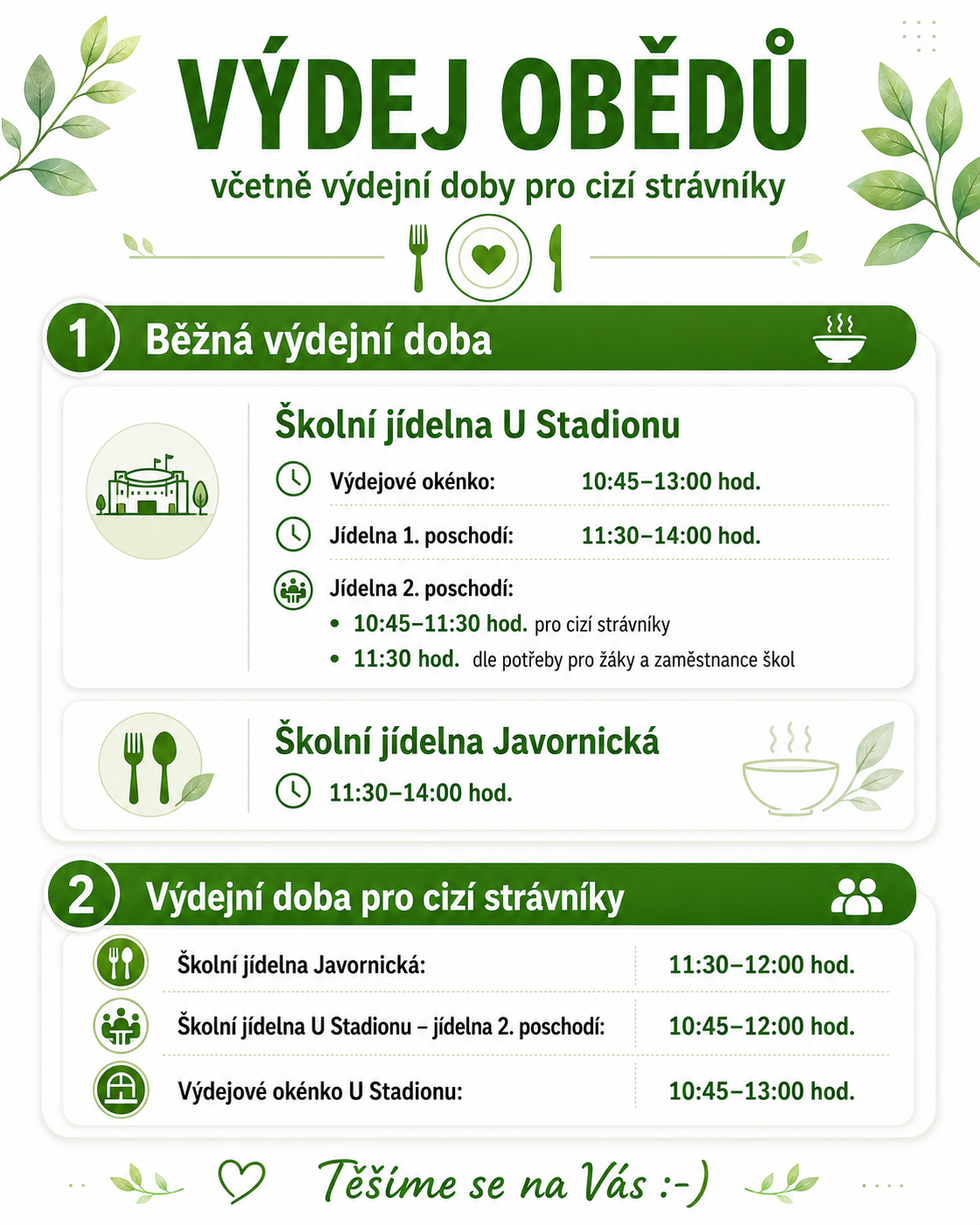Výdej obědů